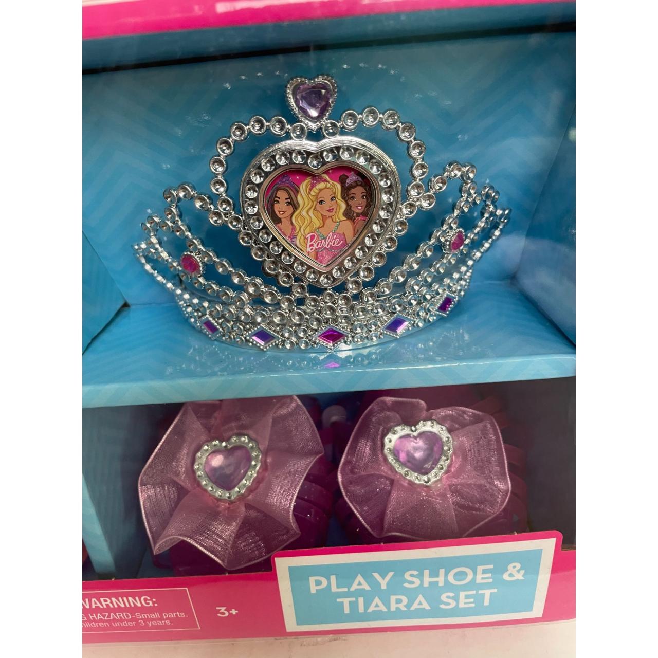 Barbie tiara 2024 and shoe set