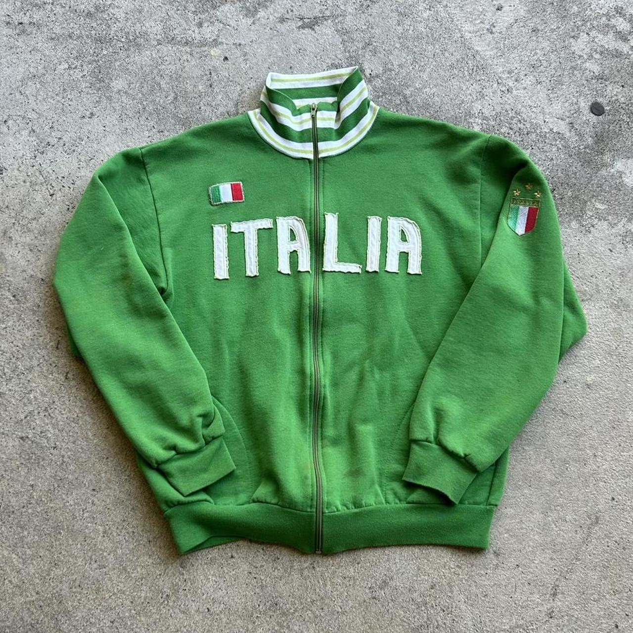Green nike-varsity-jacket - Depop