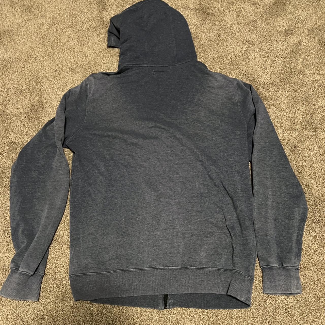 American Apparel Men's Black and Blue Hoodie | Depop