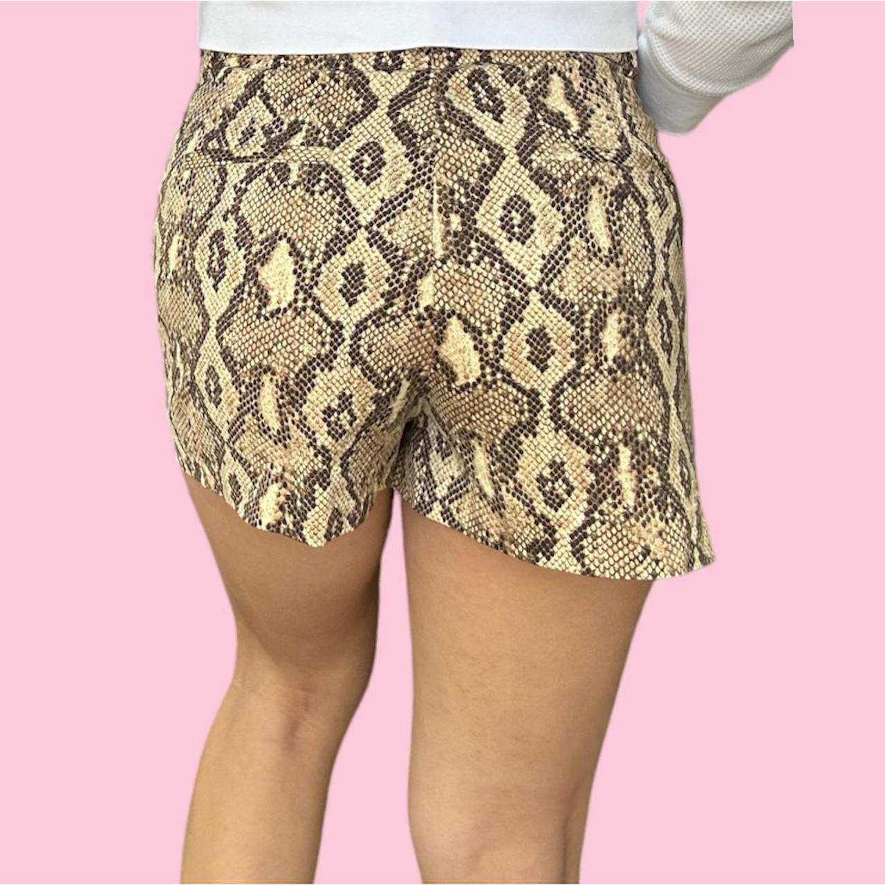 Snakeskin short for women, Zara shorts with