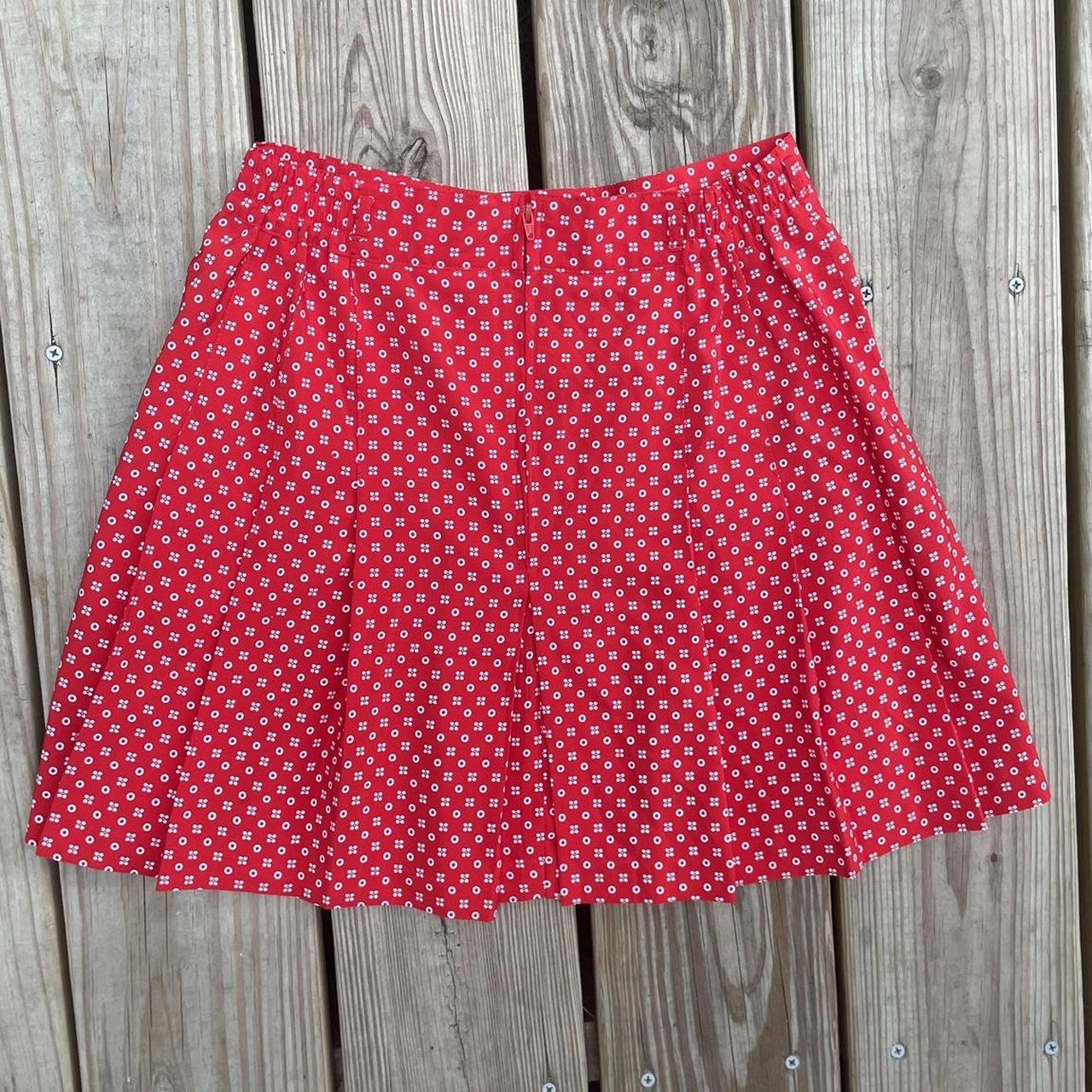 Tail Women's Red and White Skirt | Depop