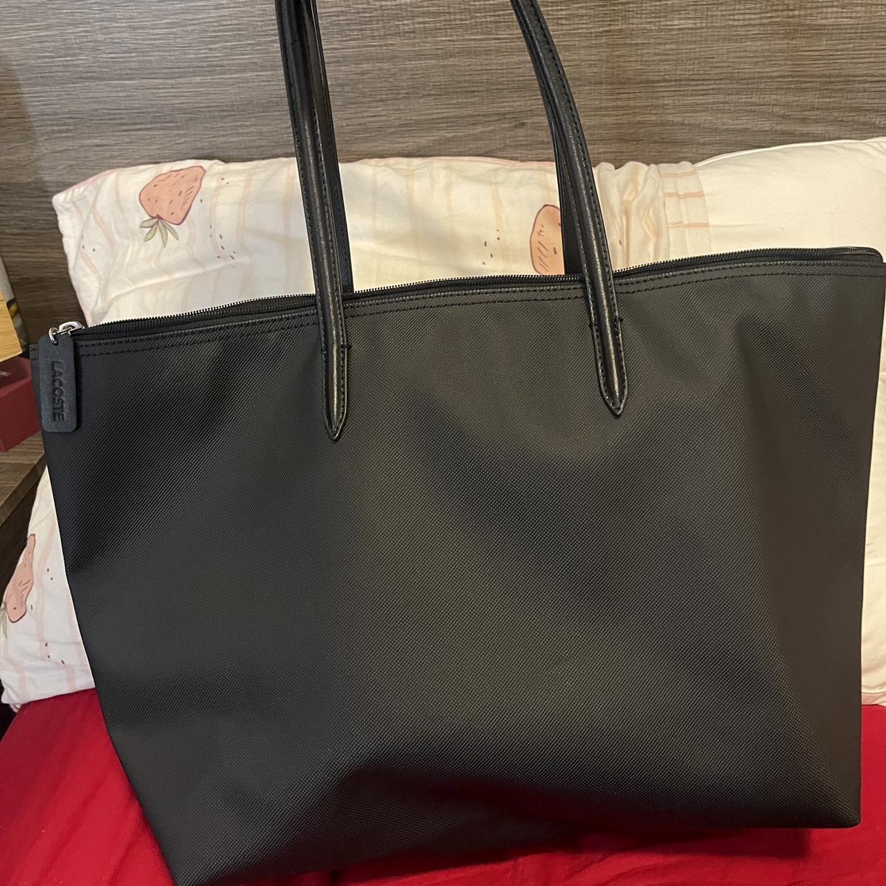 Black lacoste tote online bag