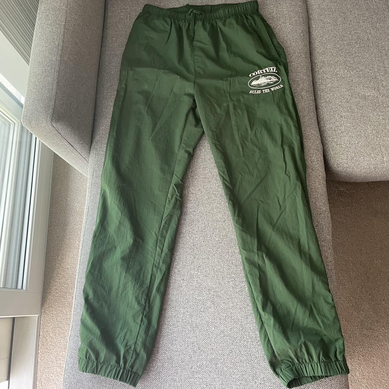 Corteiz Shukushuku Track Pants Green Men's - SS22 - US