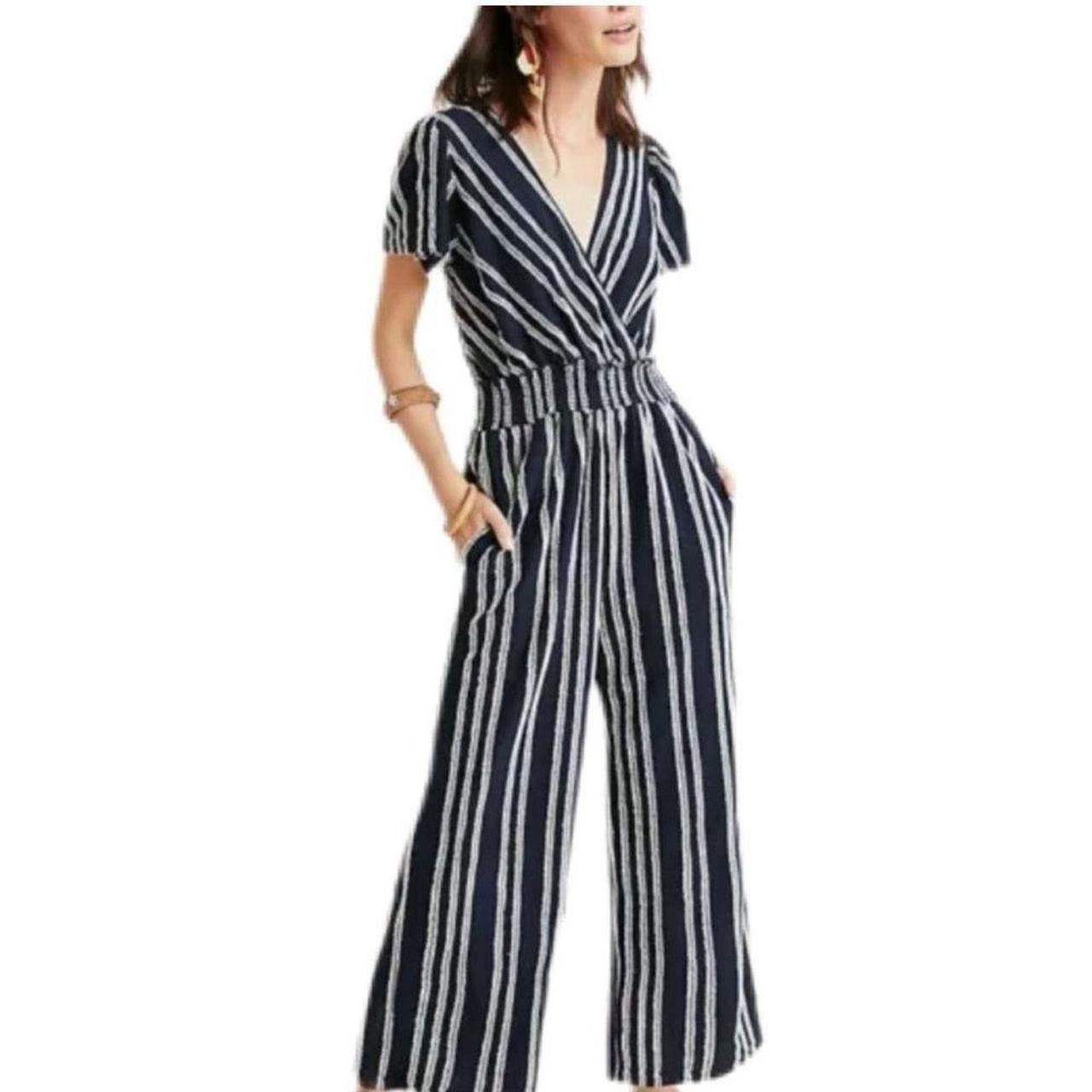 Canovas hot sale striped jumpsuit