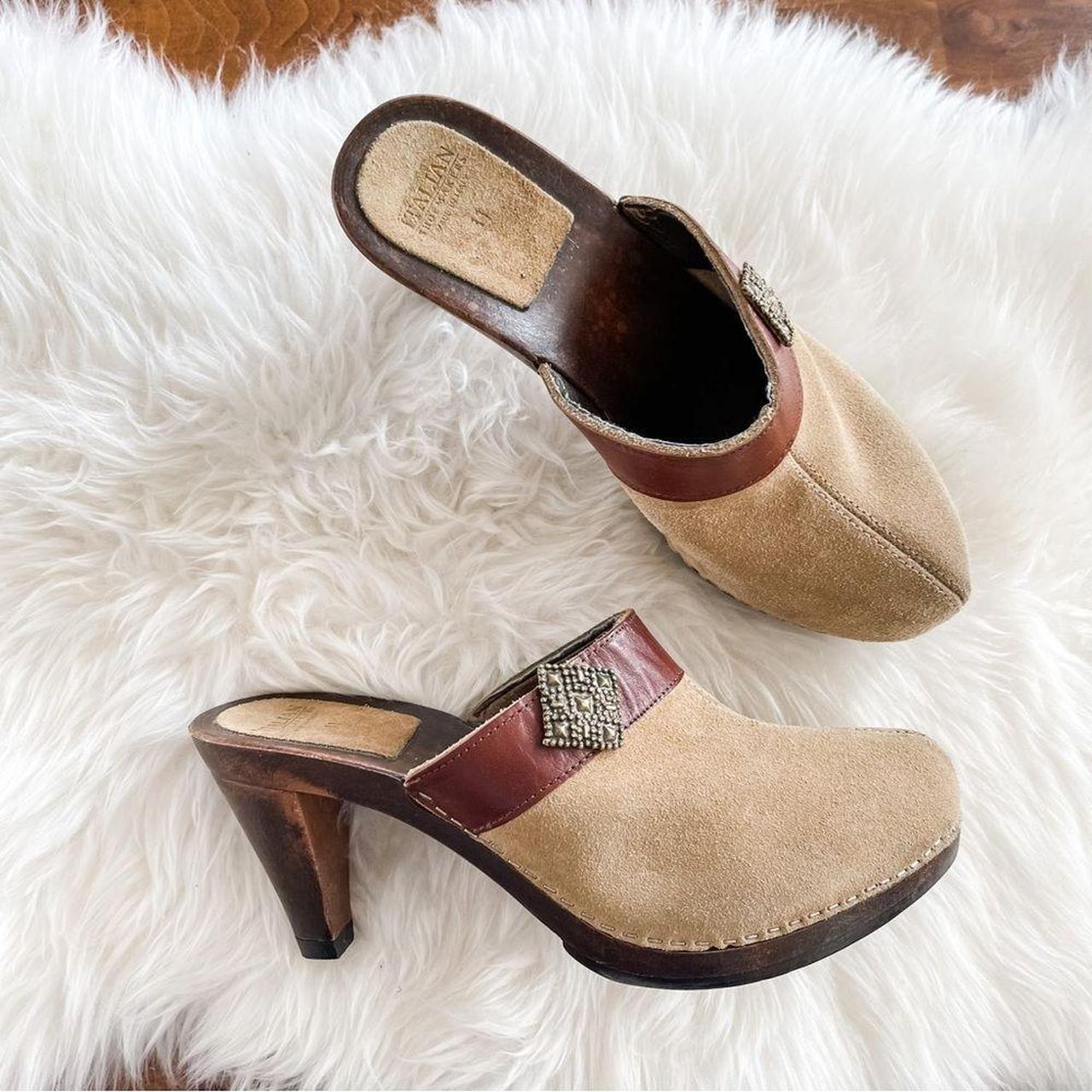 Heeled clogs online mules