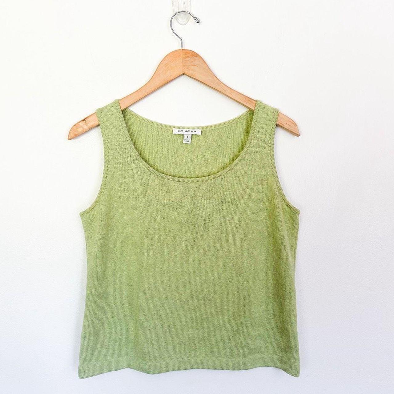 St John Sleeveless green Medium fashion