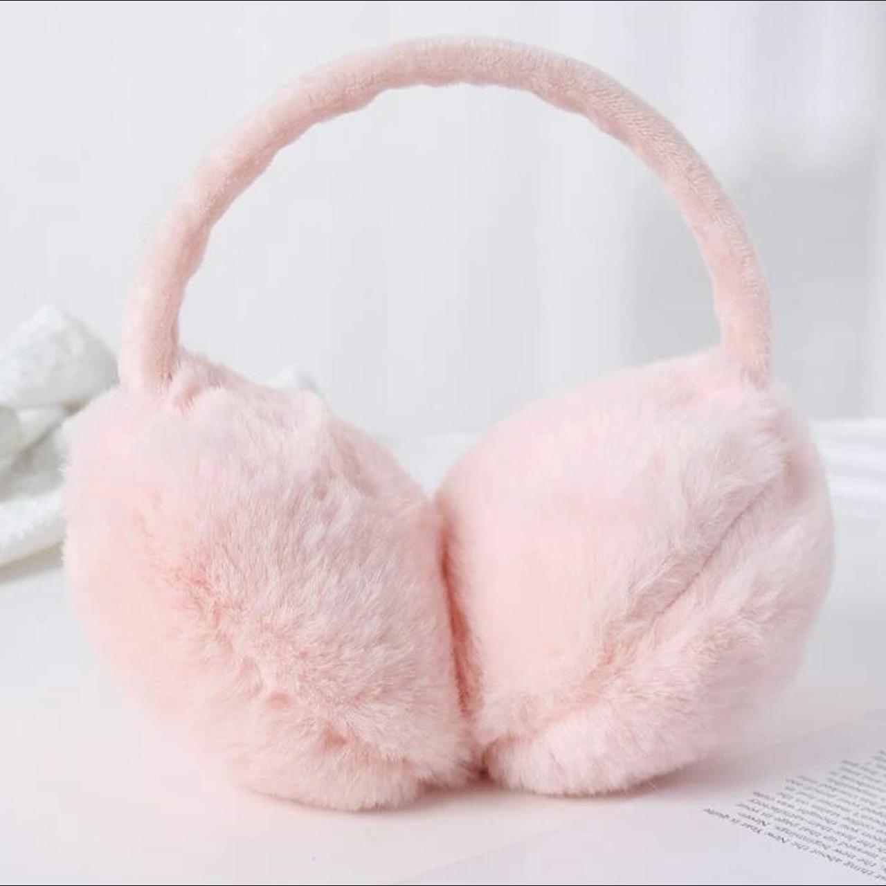 Big fuzzy pink ear muffs! 🩷 ️ Never used them!... - Depop