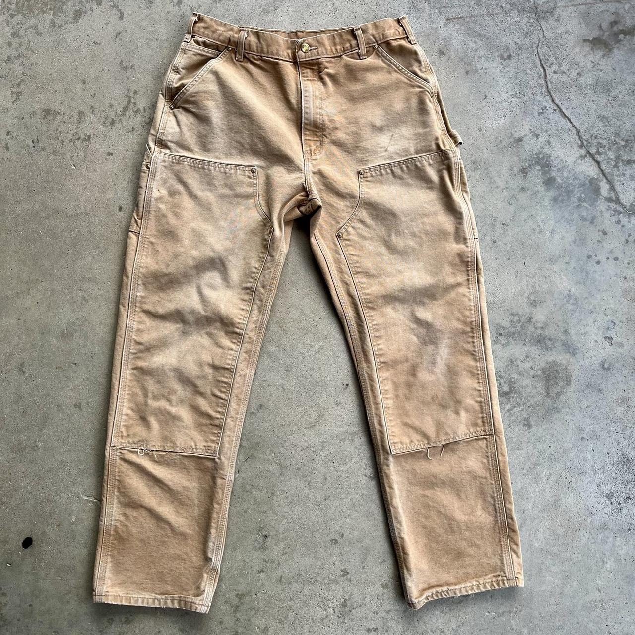 Carhartt pants made in usa double knee Mens size - Depop