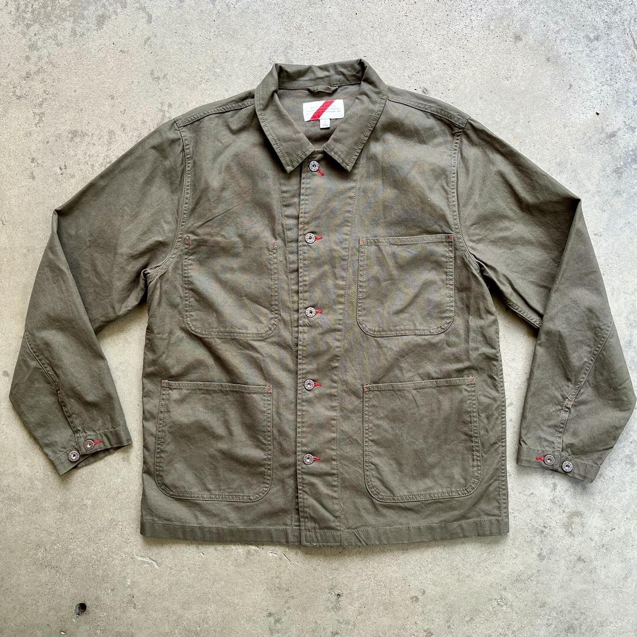 Best Made Hatched Canvas Chore Coat Large Men s. Depop