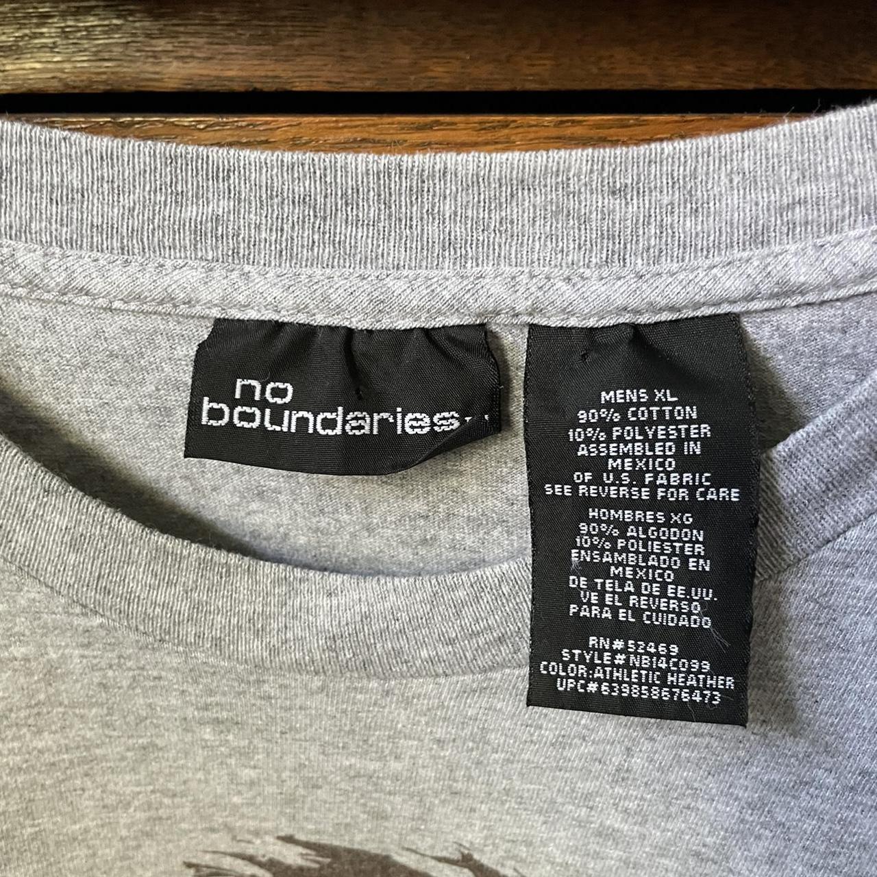 No Boundaries Men's Grey T-shirt | Depop