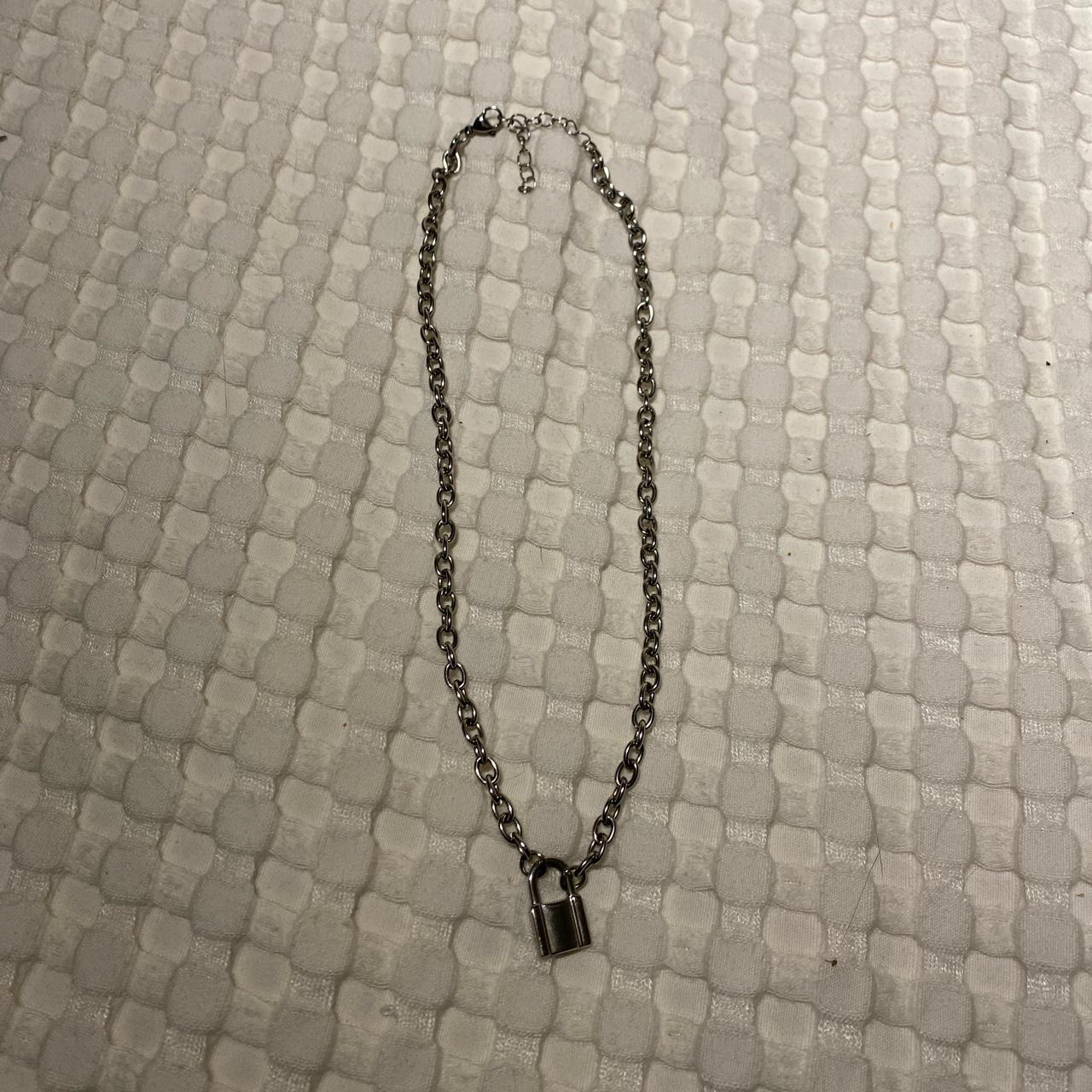 Lock necklace brandy Melville Depop
