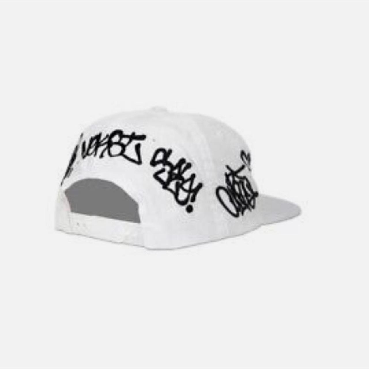 IRAK NY tag box logo hat in white. Crazy embroidery. | Depop