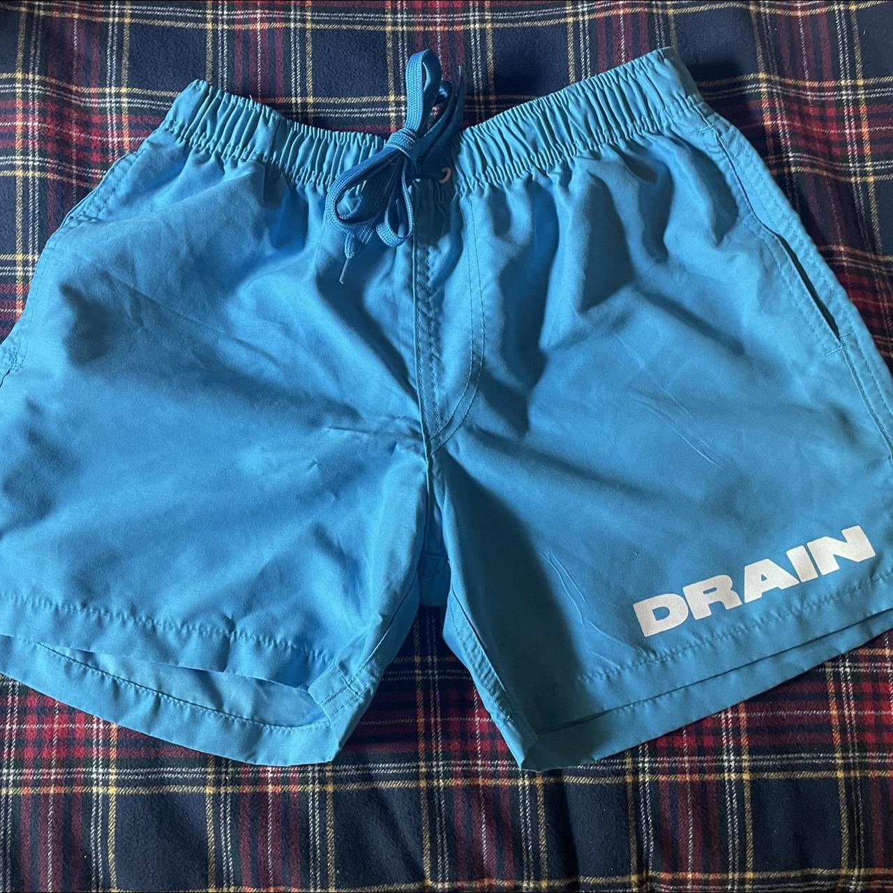 Teal Drip Shorts