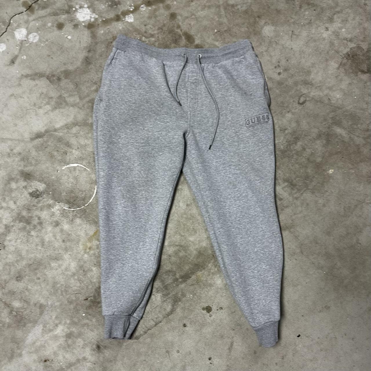 guess sweatpants xl, perfect quality, gray dm for... - Depop