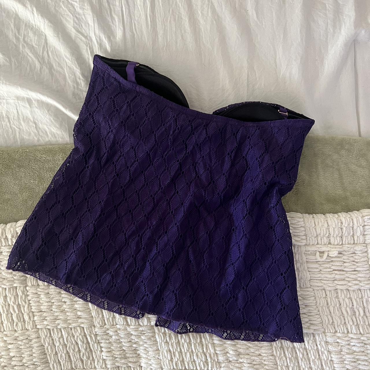 Purple tankini top that can be used as an everyday... - Depop