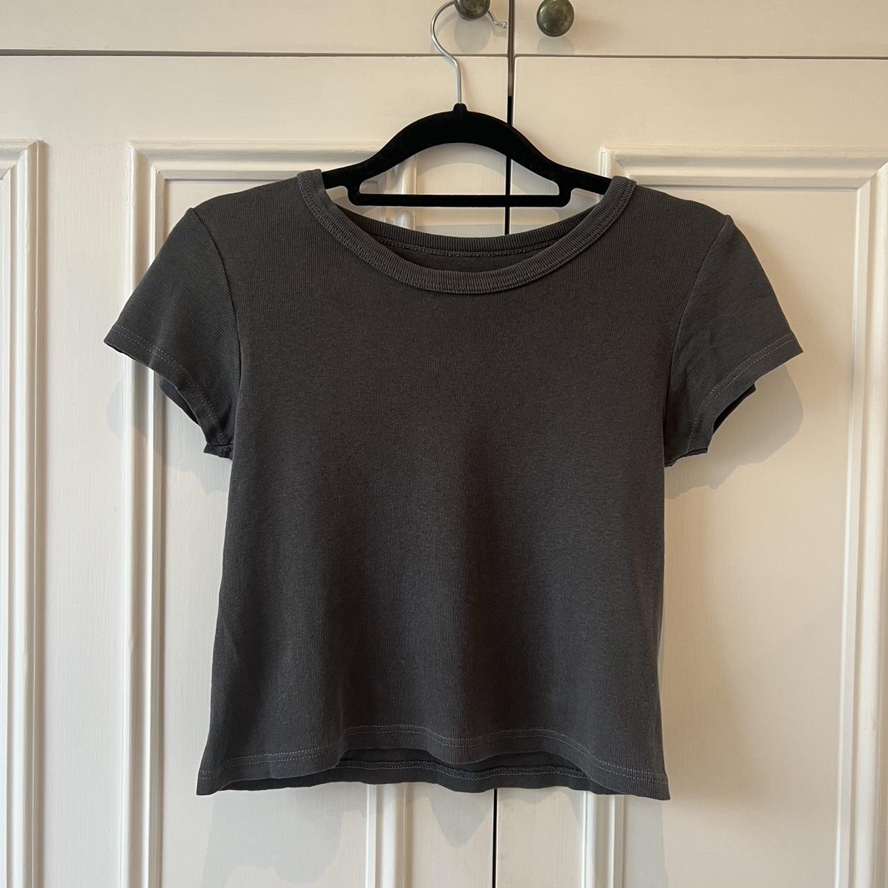 Brandy Melville dark grey mini T-shirt. Really... - Depop