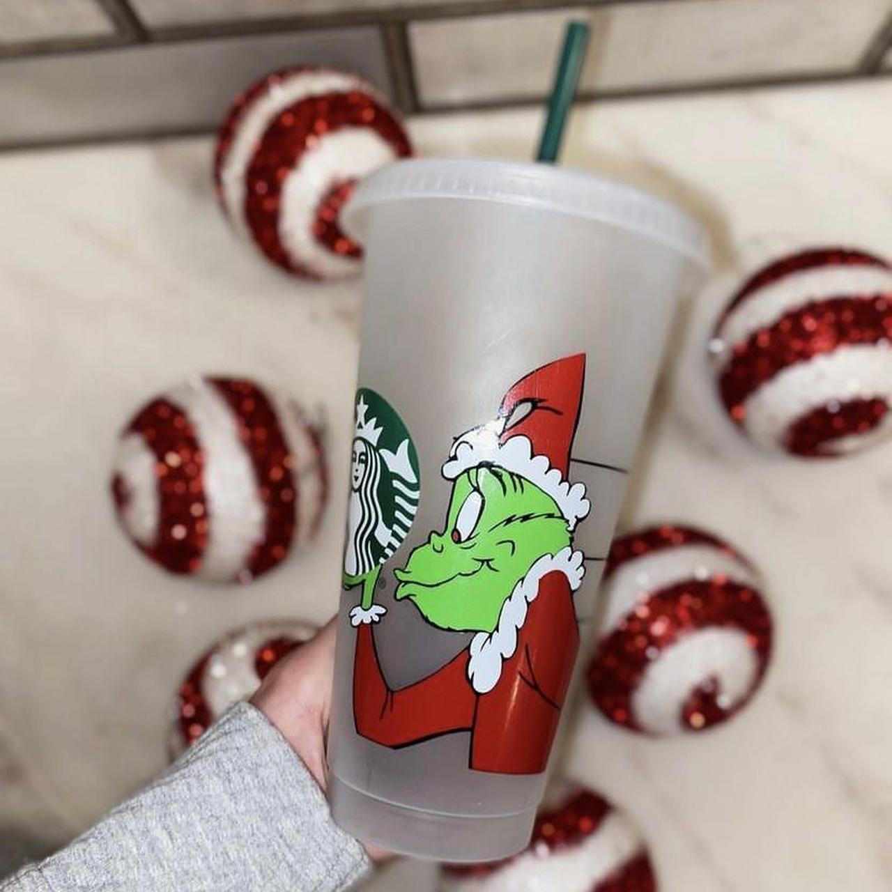 Snowflake Inspired 16oz Starbucks reusable hot cup. - Depop