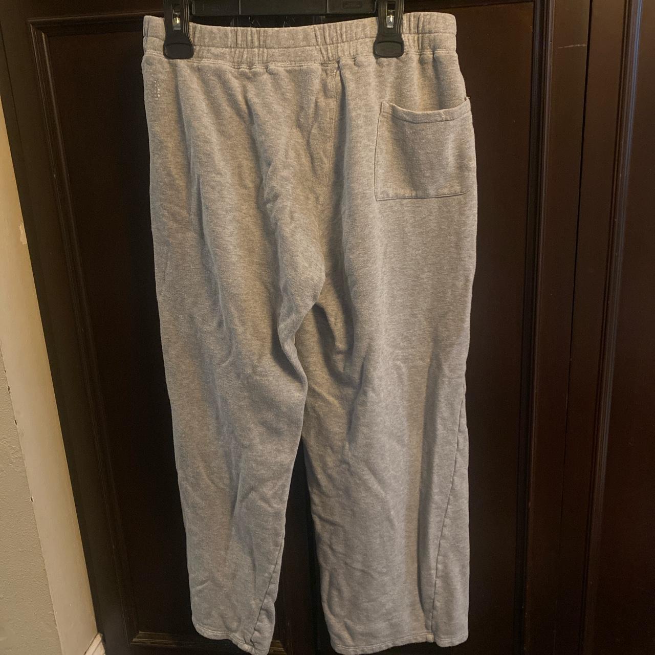 Free People Movement Wide Leg Grey Sweatpants with... - Depop