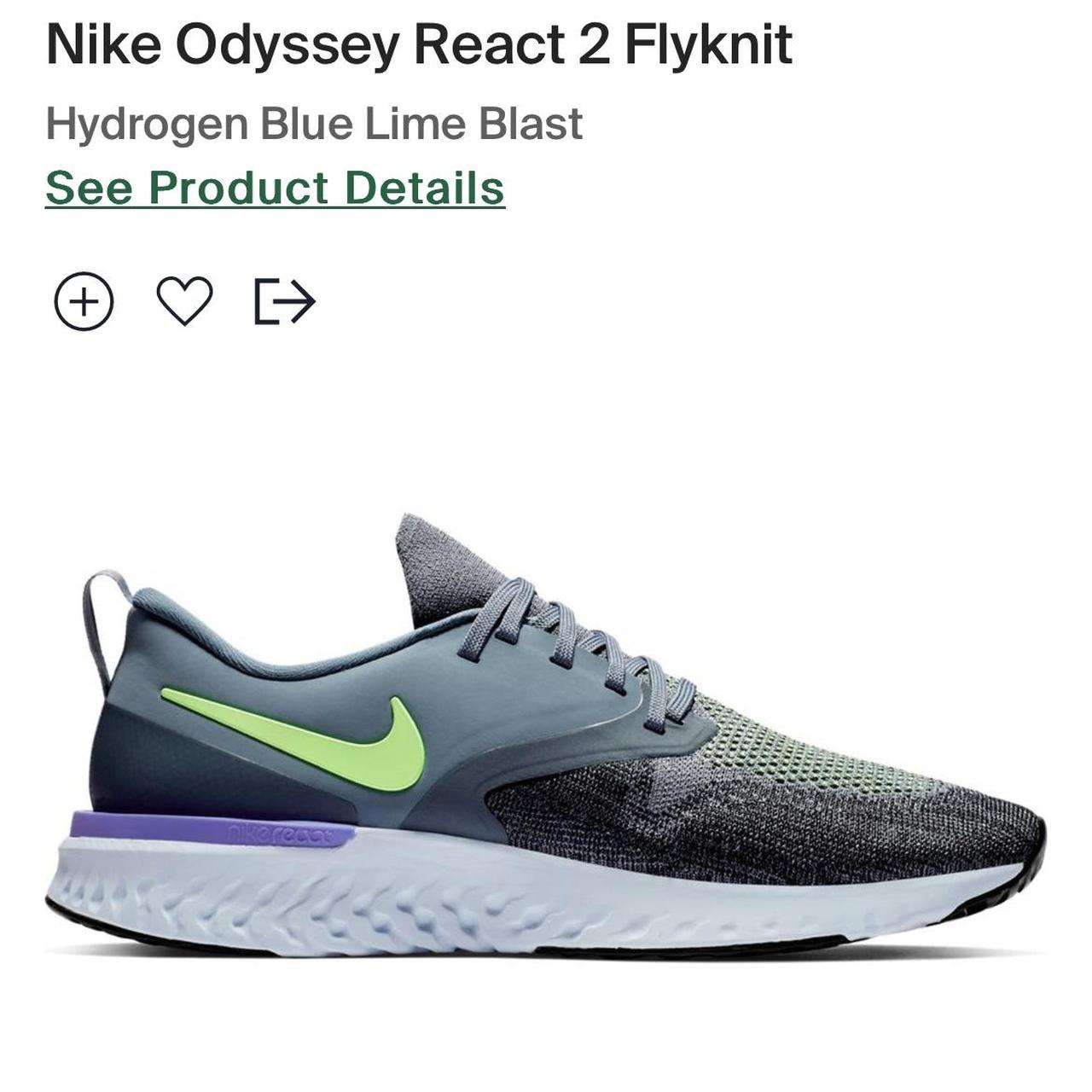 Odyssey react flyknit 2 hydrogen clearance blue