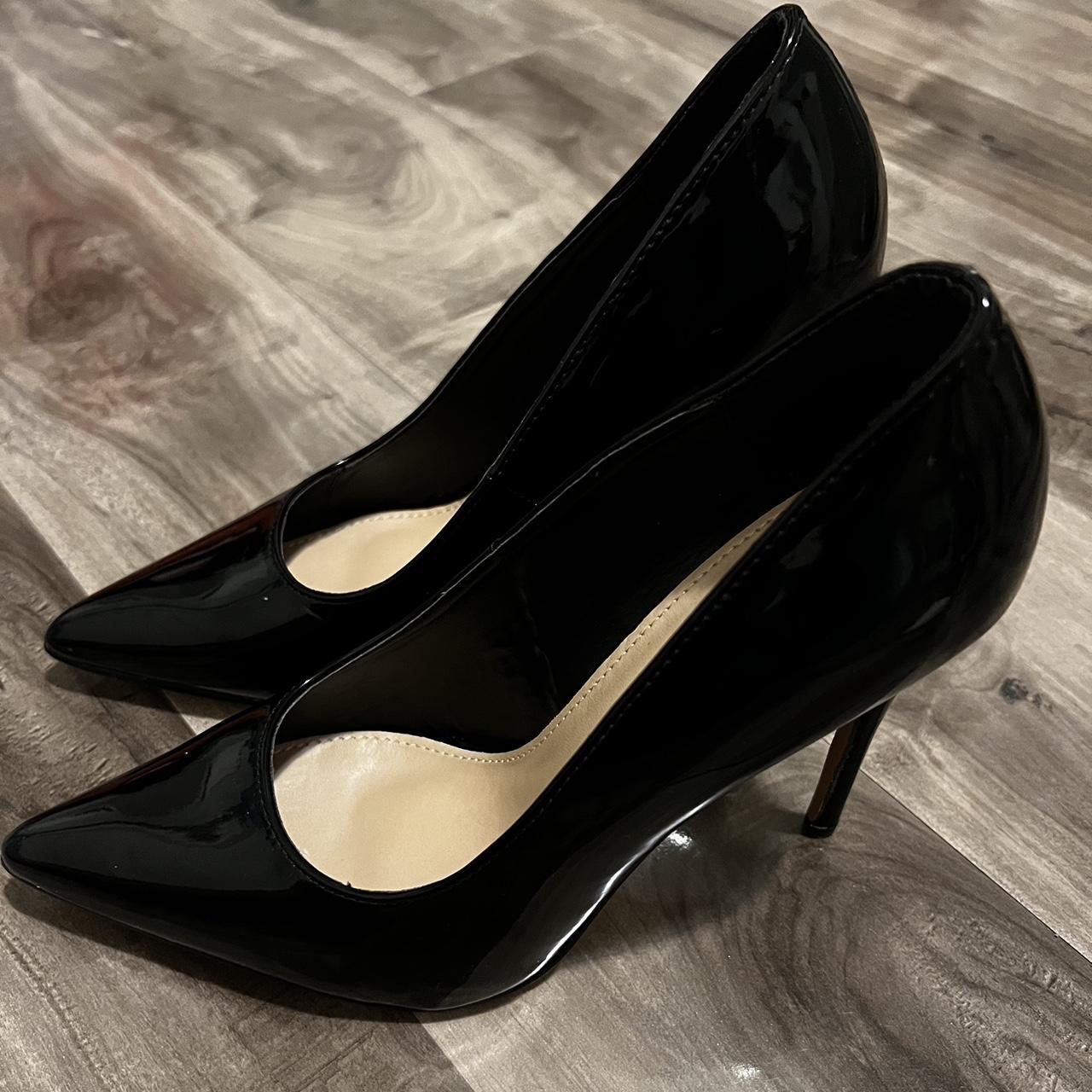 mens black leather pumps