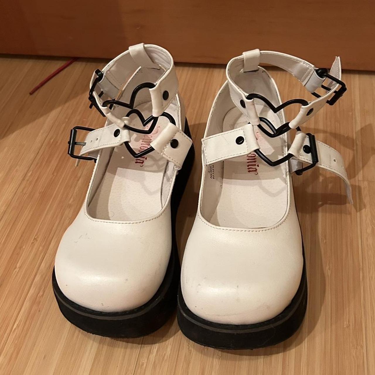 demonia white shoes