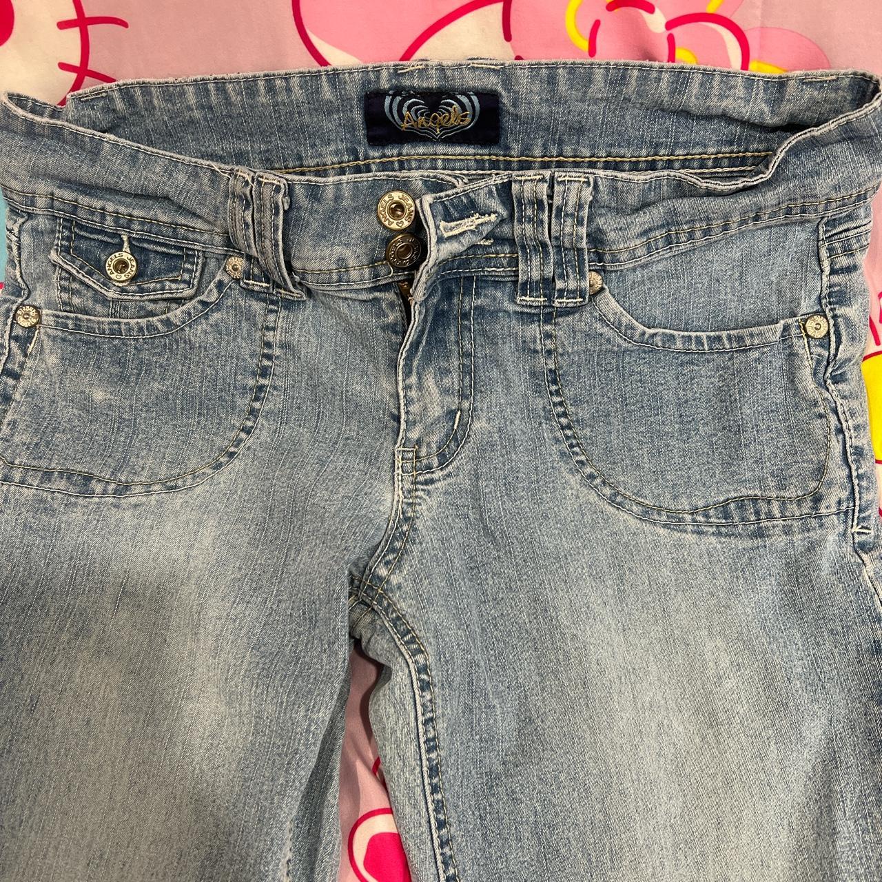 2000s thrifted Angels jeans size 8/9 in perfect... Depop