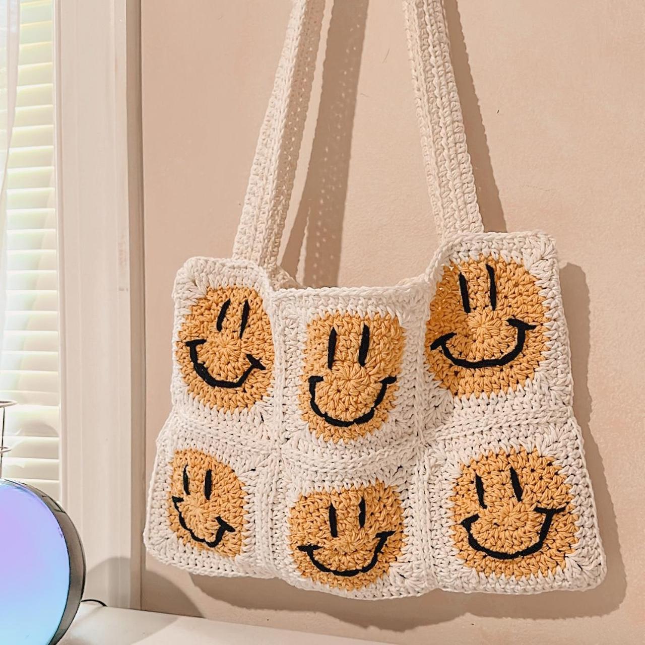 Handmade Women's Crochet Bag - Yellow