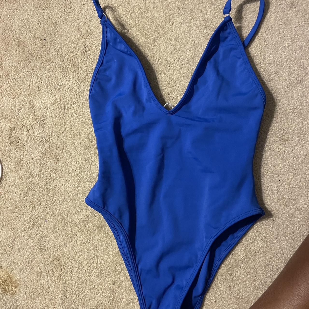 Gooseberry Bikini One Piece royal blue. never worn... - Depop