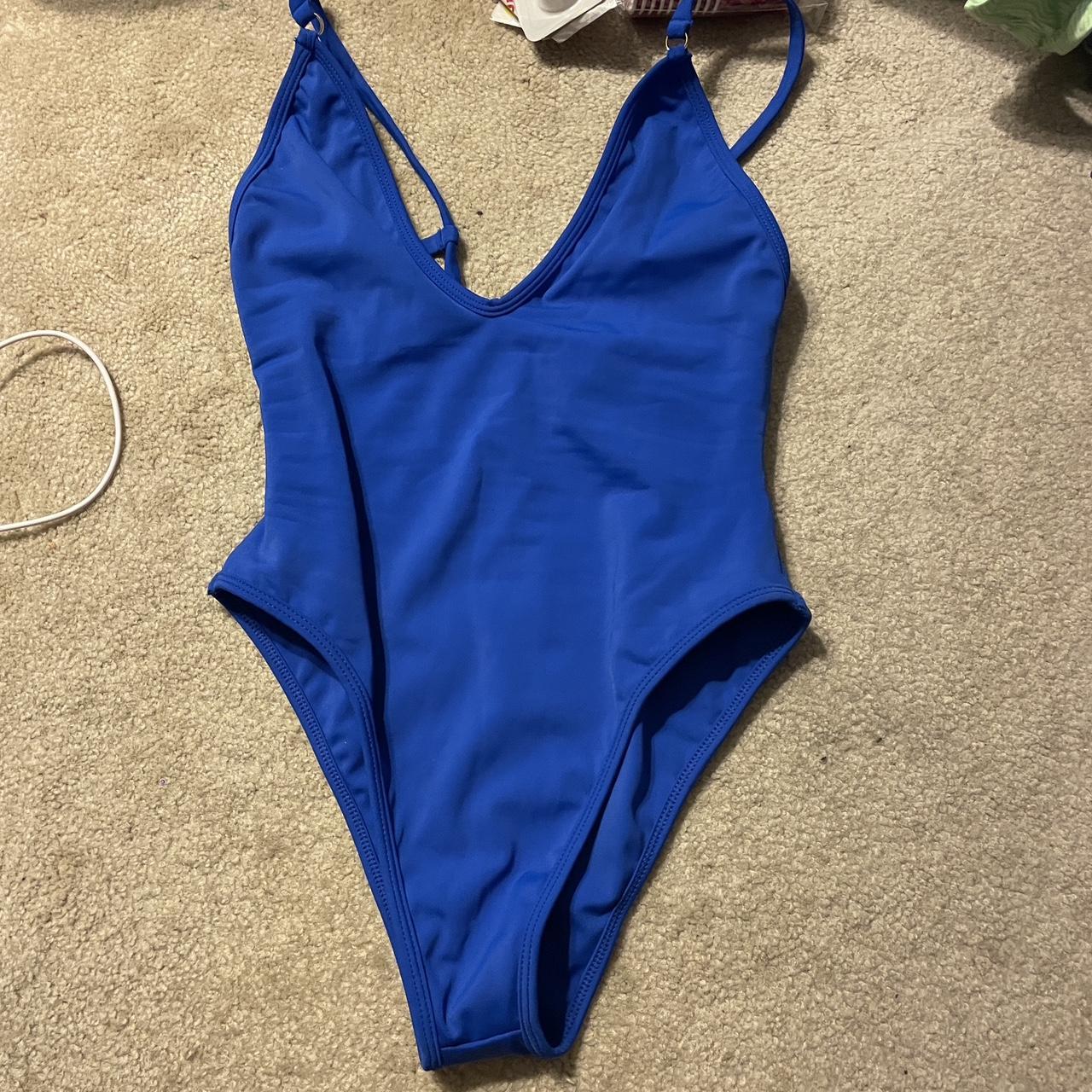 Gooseberry Bikini One Piece royal blue. never worn... - Depop