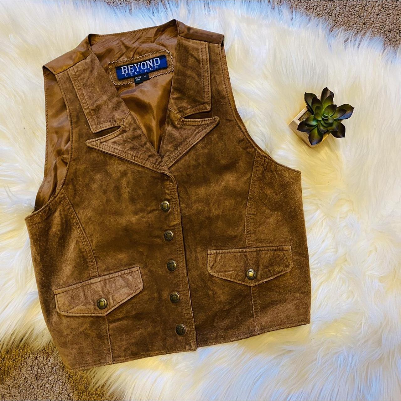 Vintage Havana Women's Brown and Tan Top (3)