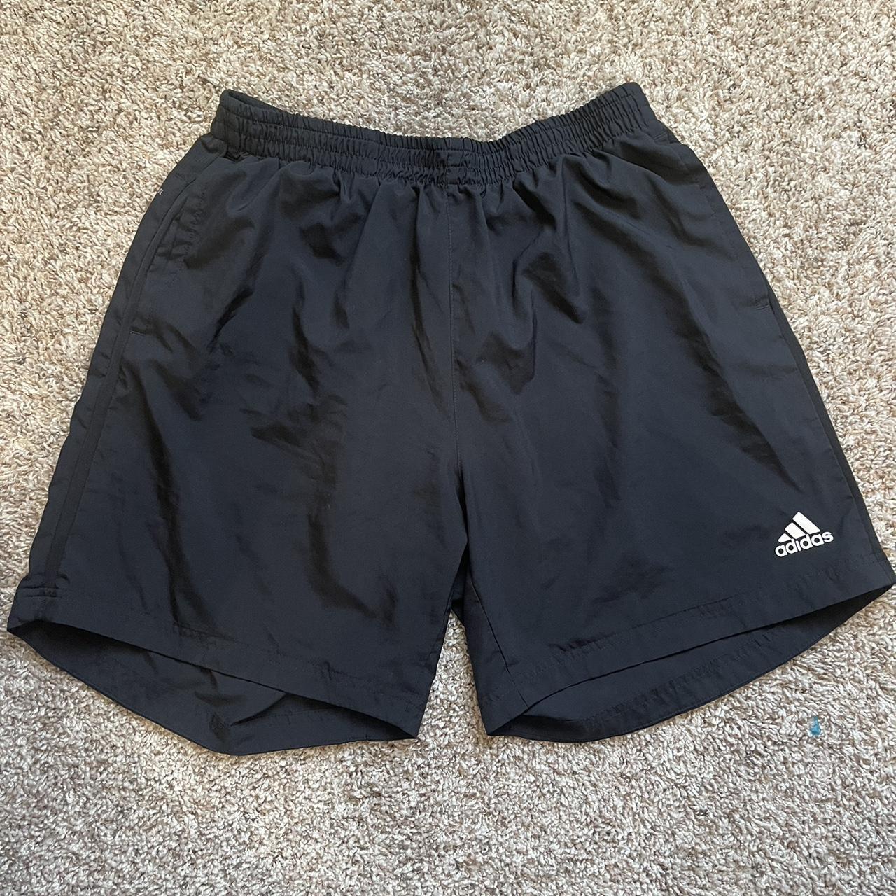 Adidas Men's Black and White Shorts | Depop