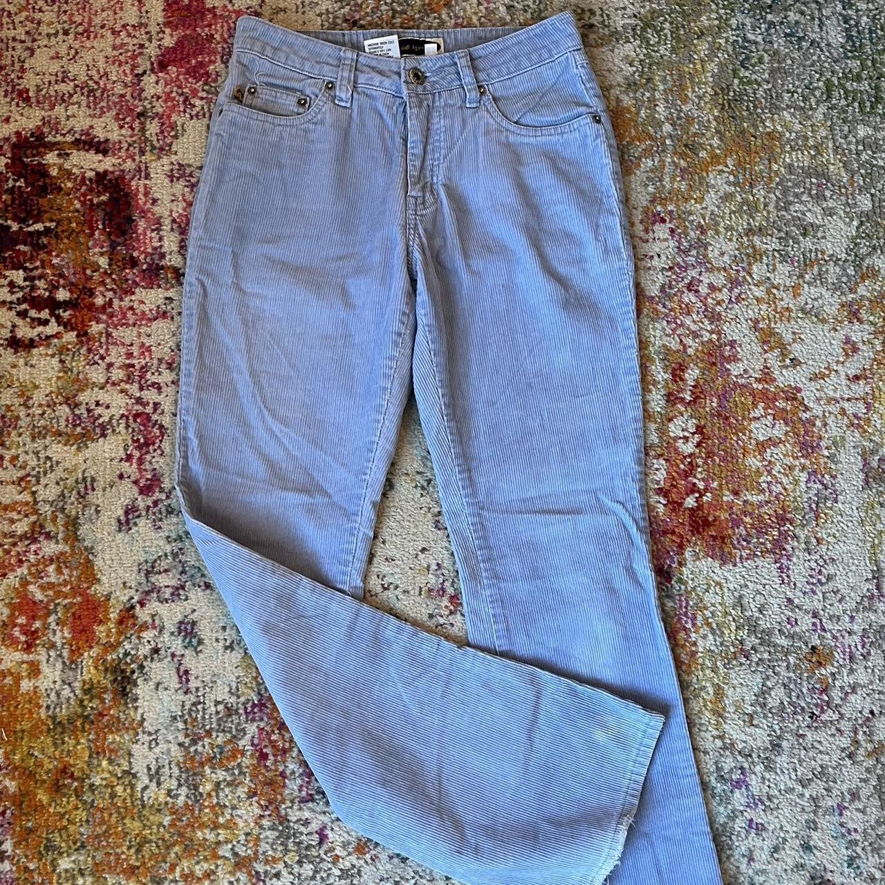 Blue Asphalt corduroy flare pants!! Size 1 fits like... - Depop