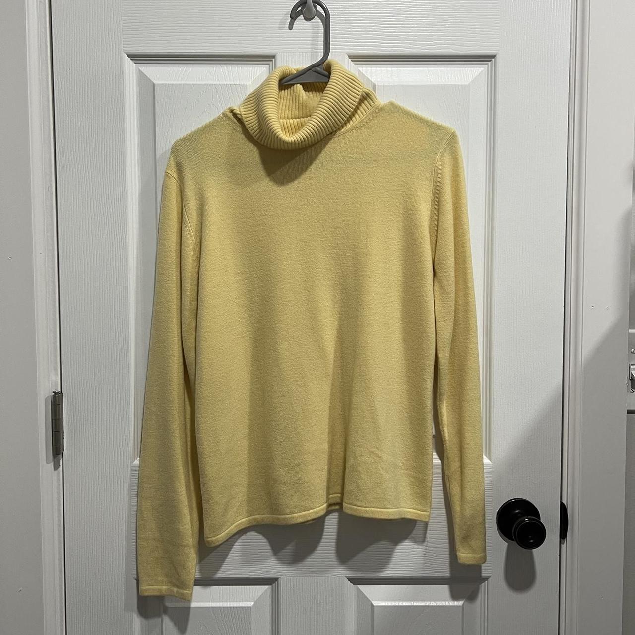 Light yellow outlet turtleneck