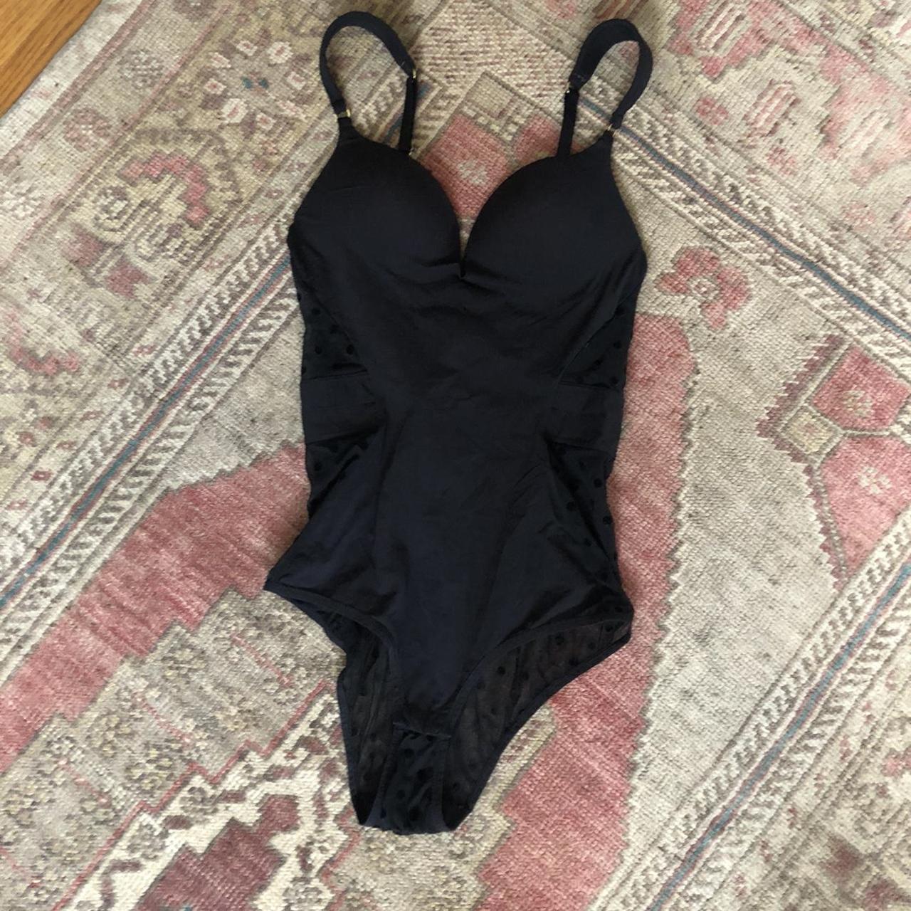 Stella McCartney Women's Black Bodysuit | Depop