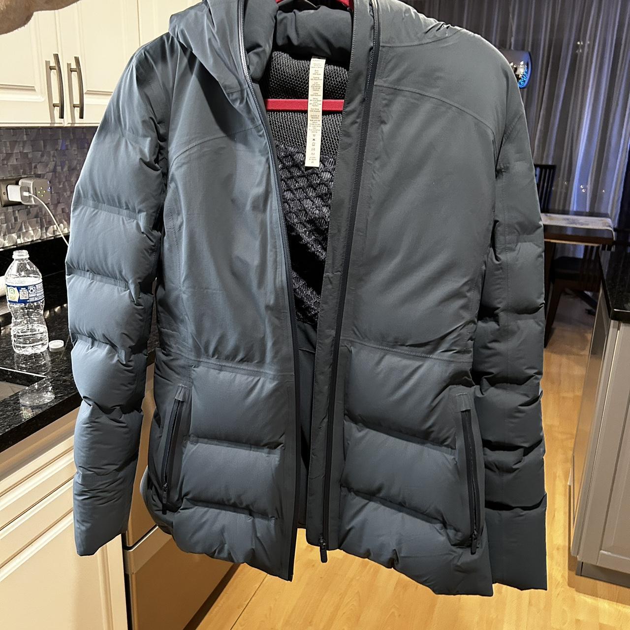 Brand new LULULEMON WINTER COAT navy color Inside... - Depop