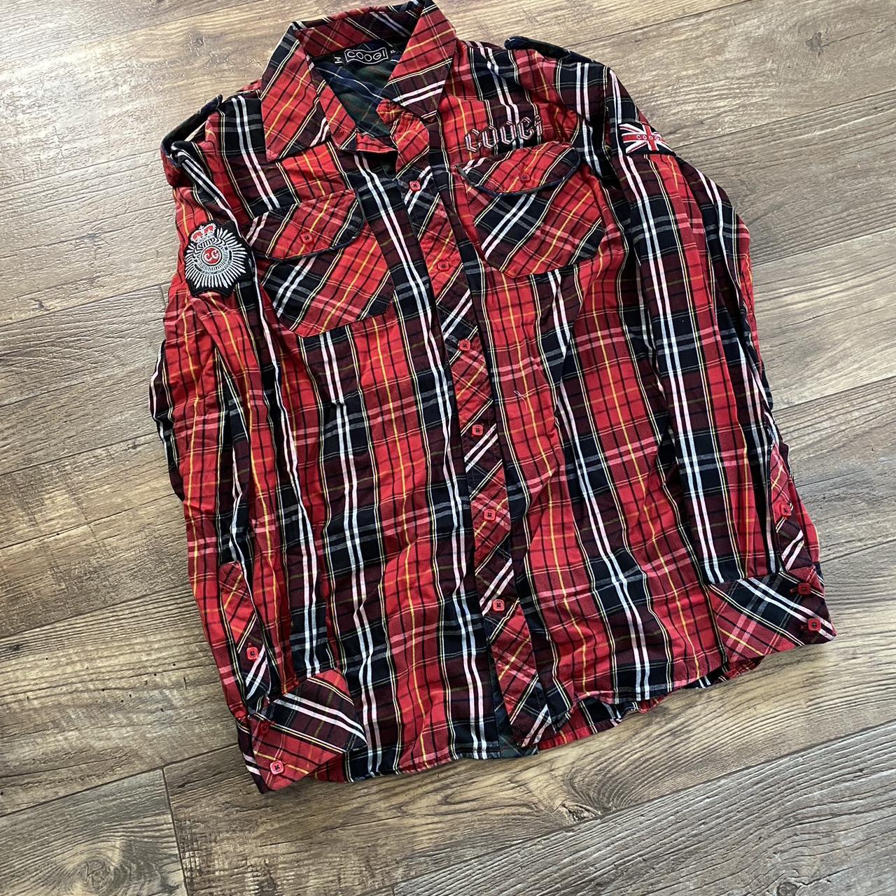 Coogi Men s Shirt Red Multi XL