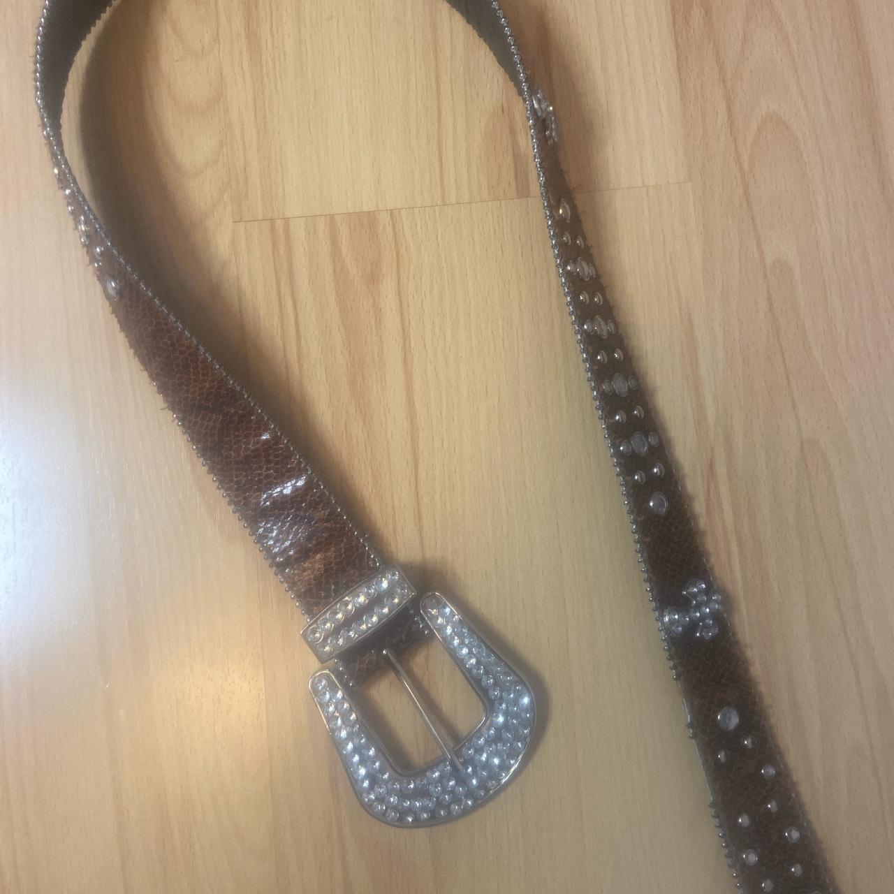 brown y2k cross belt good condition 🏷️y2k fairycore... - Depop