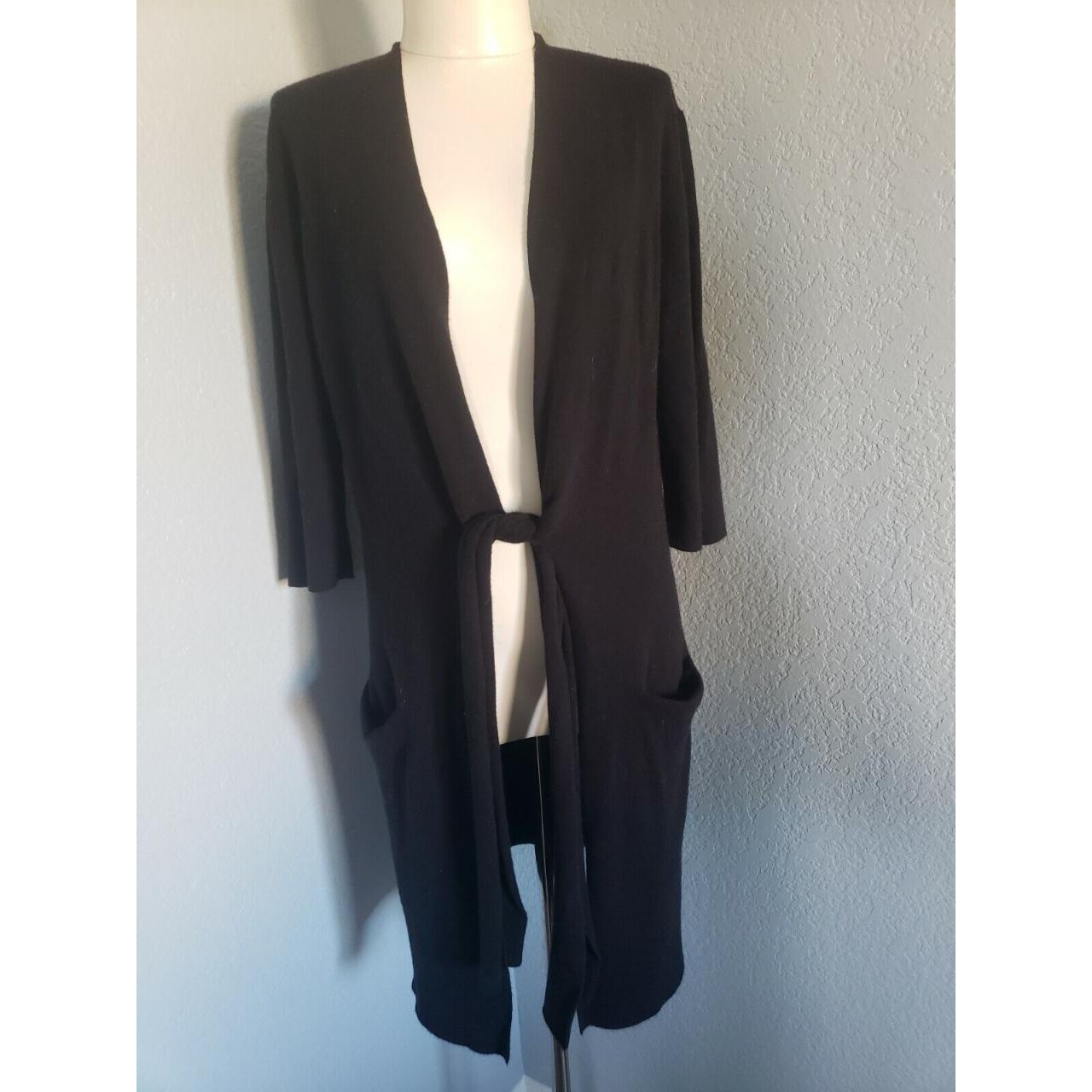 Halston Women's Black Cardigan | Depop