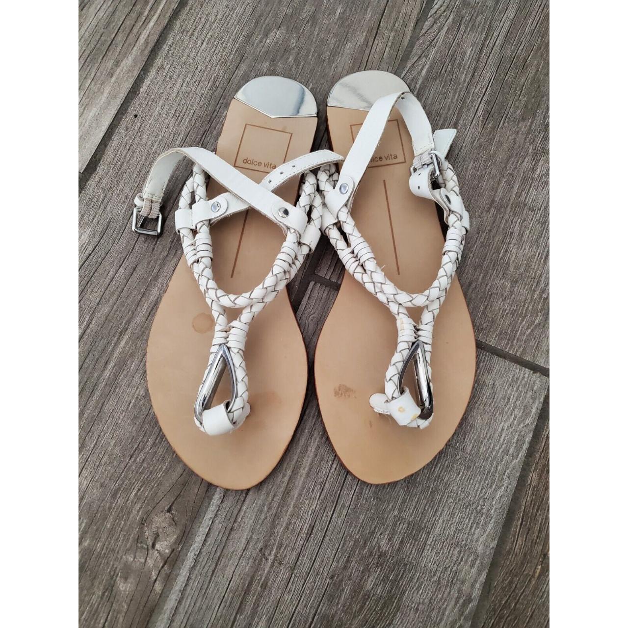 dolce vita white sandals