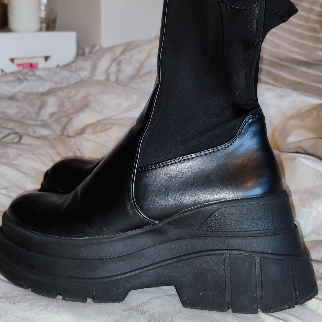 bershka chunky boots