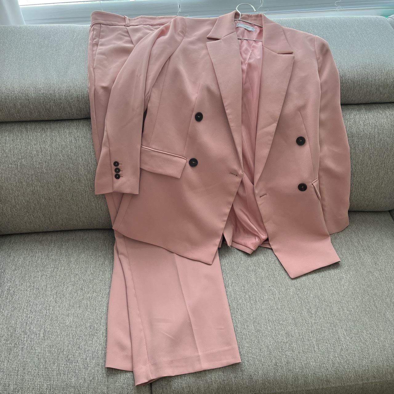 Mango blush pink pant suit set Depop