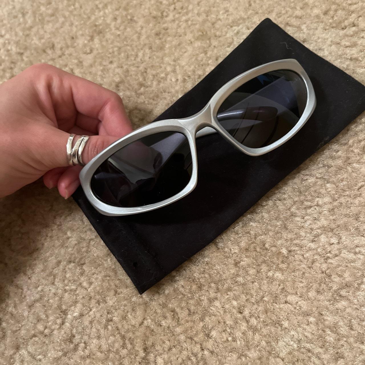 Silver sport sunglasses Depop