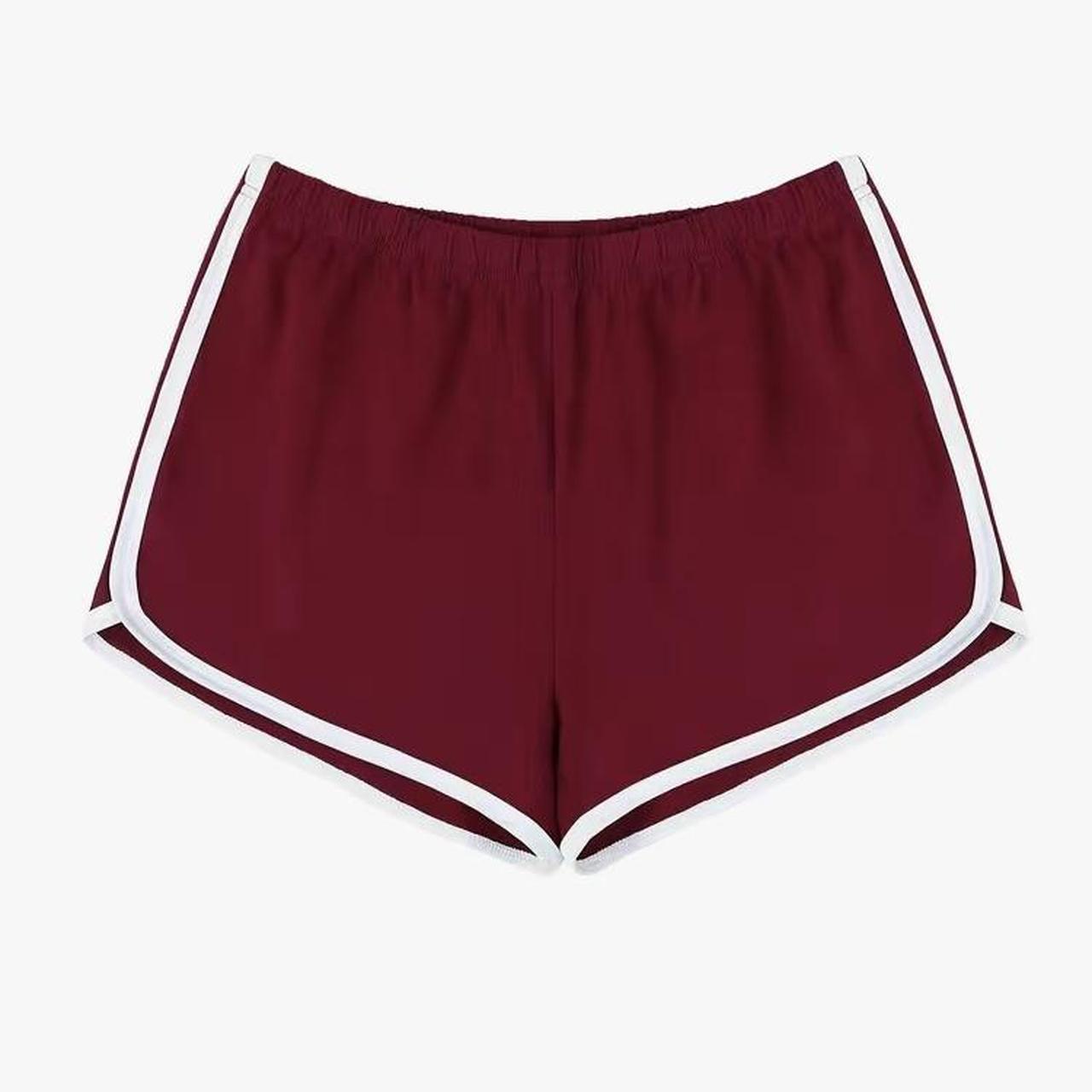 BRANDY MELVILLE Women's Track Shorts Red & White