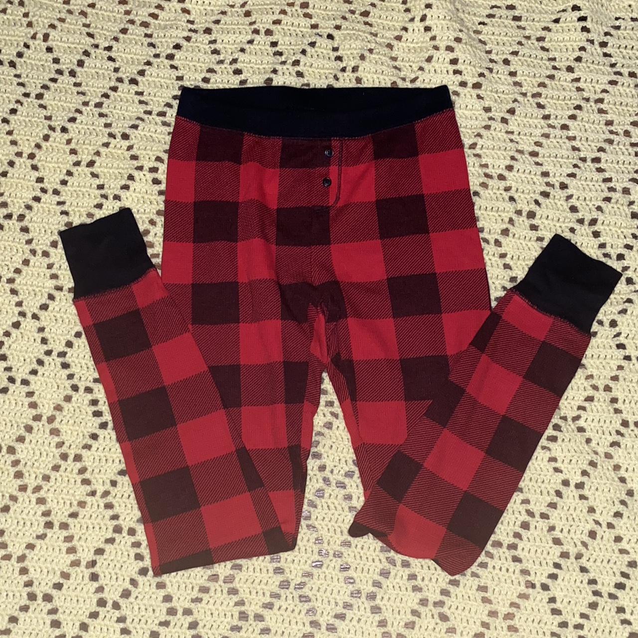 Old Navy Thermal Plaid PJ pants Depop