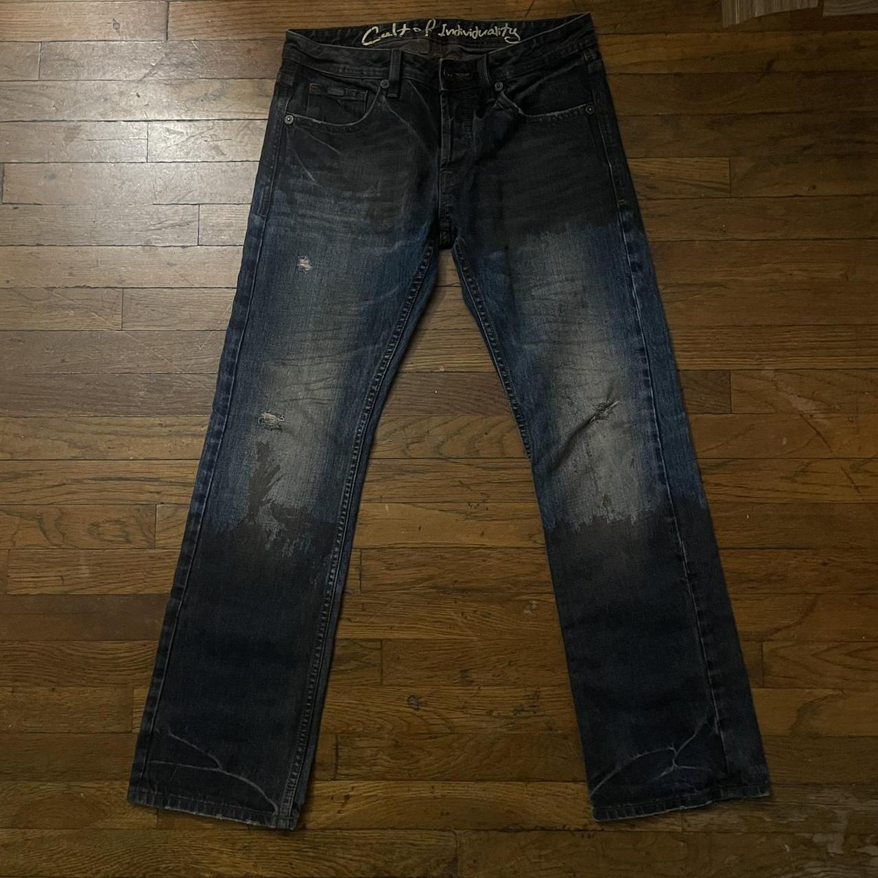 vintage japanese mud jeans size 32x32 very good... - Depop