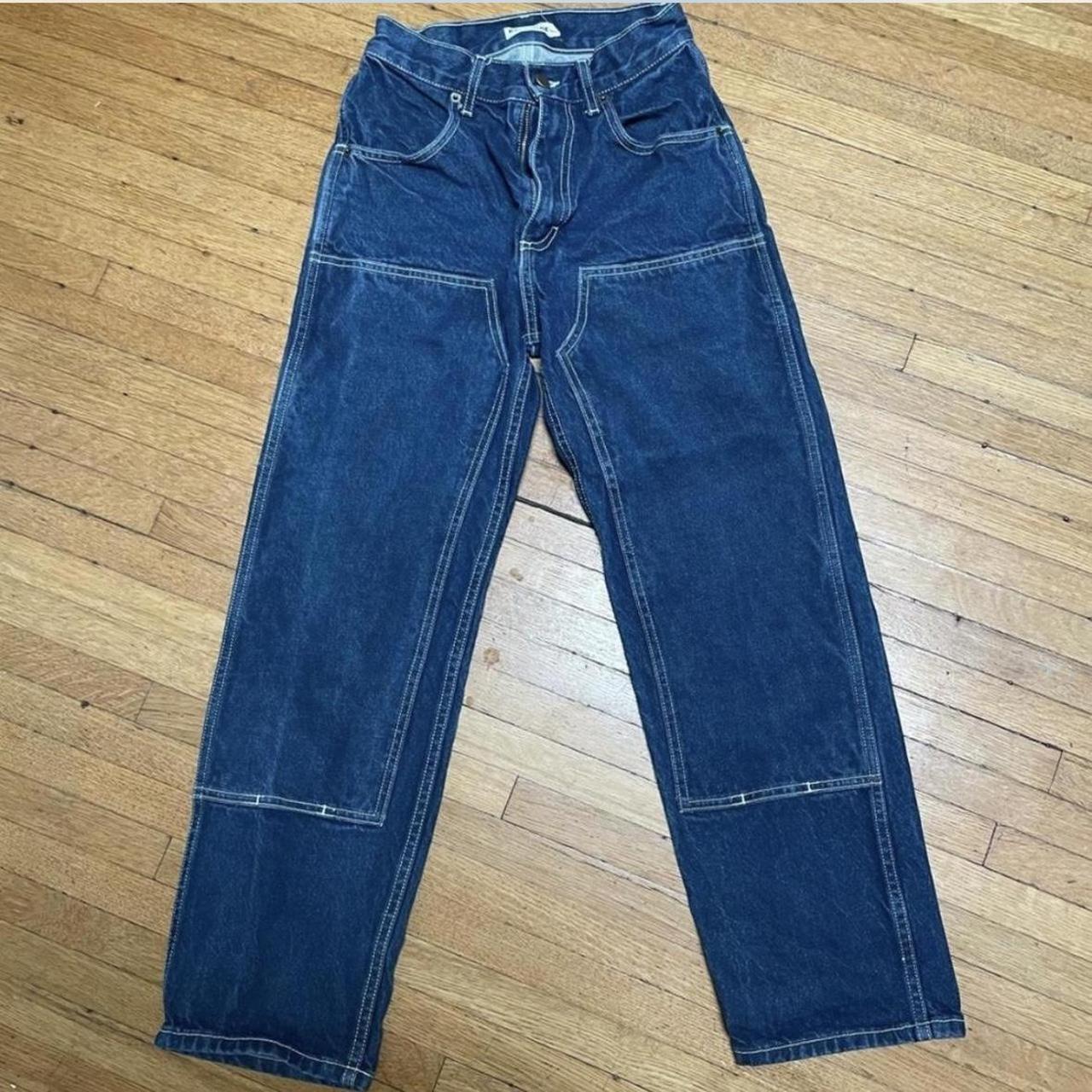 Rudy Jude indigo utility jeans. Fading on knees and... - Depop