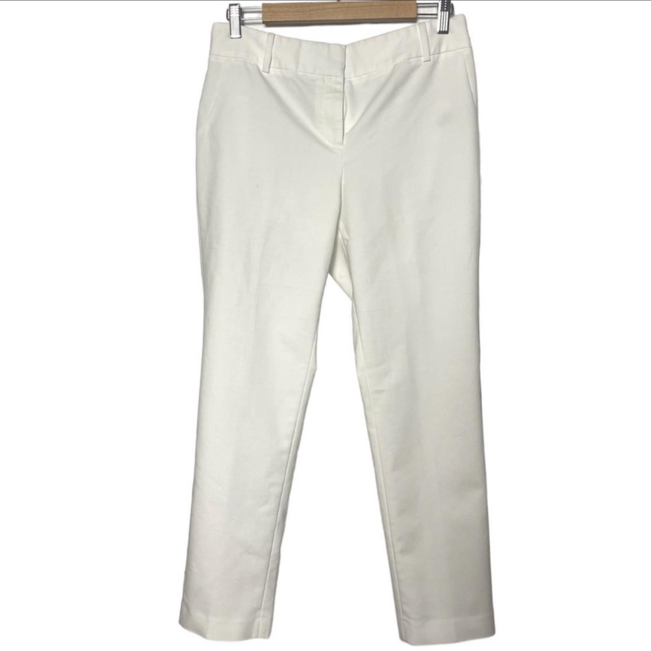 Chaus New York White dress trousers pants Size 8 Depop