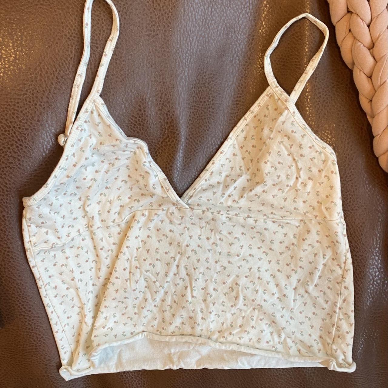 Brandy Melville Women's White Vest | Depop