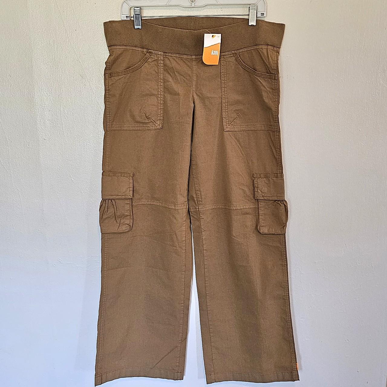 NWT Lucy Cargo Pants Baggy WideLeg Elastic... Depop