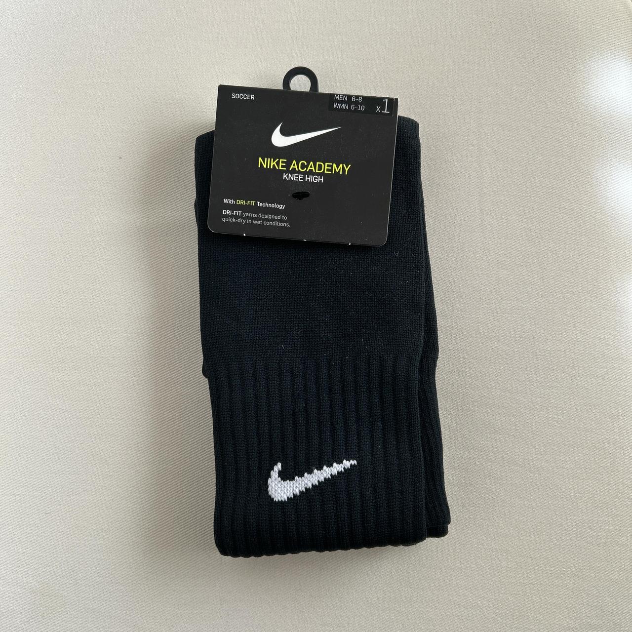 Nike black soccer/football knee high socks. New with... - Depop